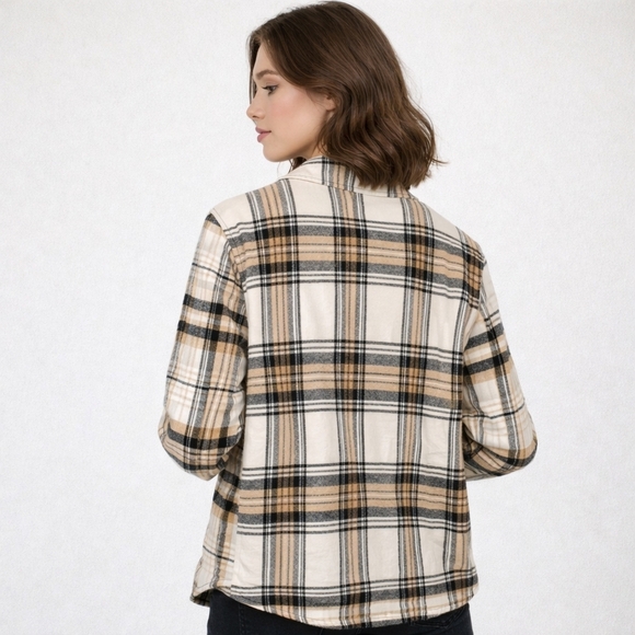 NWOT Anthropologie Sanctuary Girlfriend Utility Shirt Jacket In Toffee - Picture 9 of 9